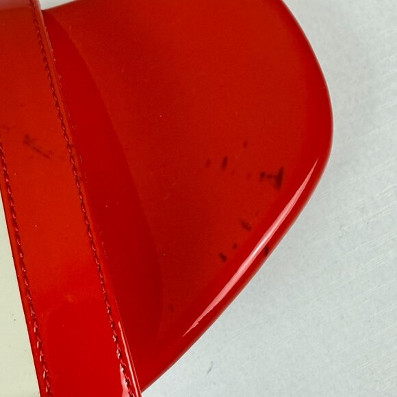 NEW J. Crew Hazel Ankle Strap Sandals in Red Patent Leather - Picture 12 of 13